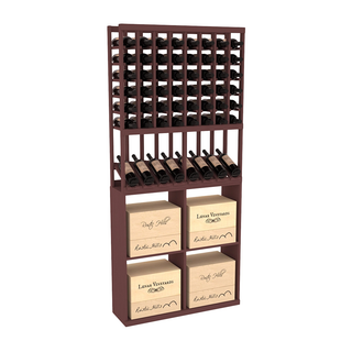 Elementcollection 8 Column High Reveal 96 Wine Case Combo Black Stained