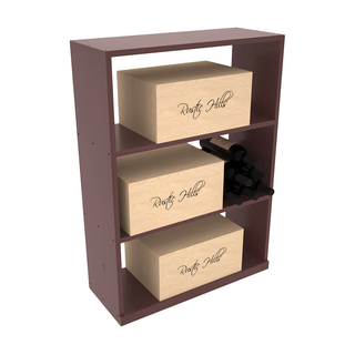 Elementcollection Half Height Wine Case Bin Walnut Stained