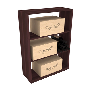 Elementcollection Half Height Wine Case Bin Walnut Stained