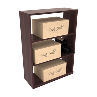 Elementcollection Half Height Wine Case Bin Walnut Stained