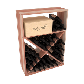 Elementcollection Half Height Wine Case W X Bin Unstained