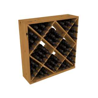 Elementcollection Diamond Cube Wine Bin Oak Stained