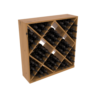 Elementcollection Diamond Cube Wine Bin Oak Stained