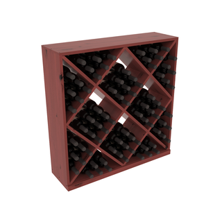 Elementcollection Diamond Cube Wine Bin Cherry Stained