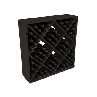 Elementcollection Diamond Cube Wine Bin Black Stained