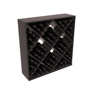Elementcollection Diamond Cube Wine Bin Black Stained