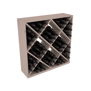 Elementcollection Diamond Cube Wine Bin Greywash Stained