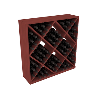 Elementcollection Diamond Cube Wine Bin Cherry Stained