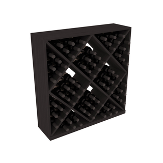 Elementcollection Diamond Cube Wine Bin Black Stained