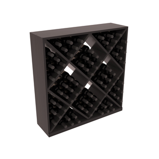 Elementcollection Diamond Cube Wine Bin Black Stained