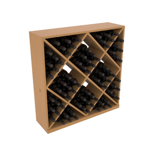 Elementcollection Diamond Cube Wine Bin Oak Stained