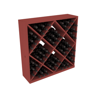 Elementcollection Diamond Cube Wine Bin Cherry Stained
