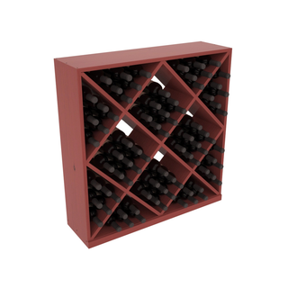 Elementcollection Diamond Cube Wine Bin Cherry Stained