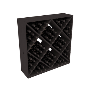 Elementcollection Diamond Cube Wine Bin Black Stained