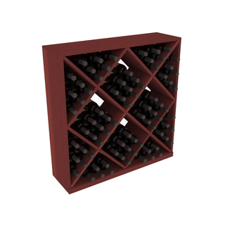 Elementcollection Diamond Cube Wine Bin Cherry Stained