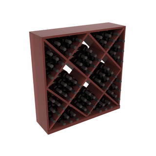 Elementcollection Diamond Cube Wine Bin Cherry Stained