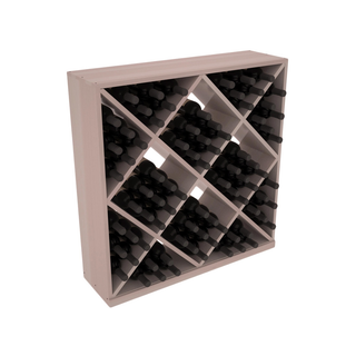 Elementcollection Diamond Cube Wine Bin Greywash Stained