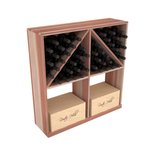 Elementcollection Solid Case Wine Bottle Bin Unstained