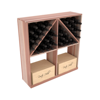 Elementcollection Solid Case Wine Bottle Bin Unstained