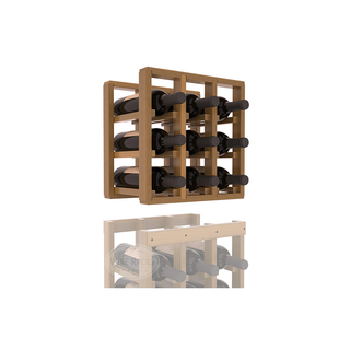 Elementcollection 3 Column Standard Wood Wine Rack Extender Oak Stained