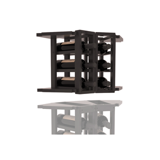 Elementcollection 2 Column Corner Wood Wine Rack Extender Black Stained