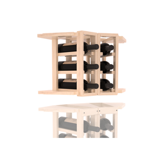 Elementcollection 2 Column Corner Wood Wine Rack Extender Unstained