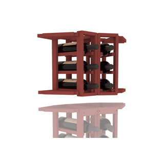 Elementcollection 2 Column Corner Wood Wine Rack Extender Cherry Stained