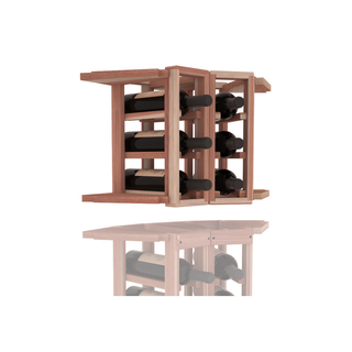 Elementcollection 2 Column Corner Wood Wine Rack Extender Unstained