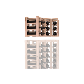 Elementcollection 4 Column Corner Wood Wine Rack Extender Unstained