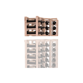Elementcollection 4 Column Corner Wood Wine Rack Extender Unstained