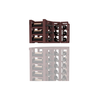 Elementcollection 4 Column Corner Wood Wine Rack Extender Walnut Stained