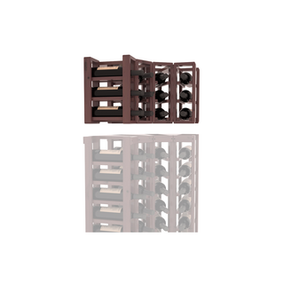Elementcollection 4 Column Corner Wood Wine Rack Extender Walnut Stained