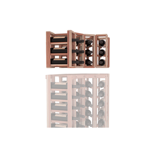 Elementcollection 4 Column Corner Wood Wine Rack Extender Unstained
