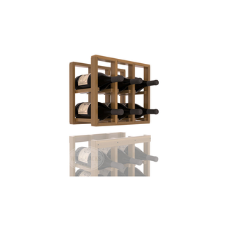 Elementcollection 3 Column Magnum Wood Wine Rack Extender Oak Stained
