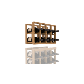 Elementcollection 4 Column Magnum Wood Wine Rack Extender Oak Stained