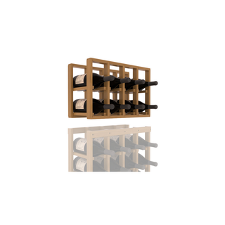 Elementcollection 4 Column Magnum Wood Wine Rack Extender Oak Stained