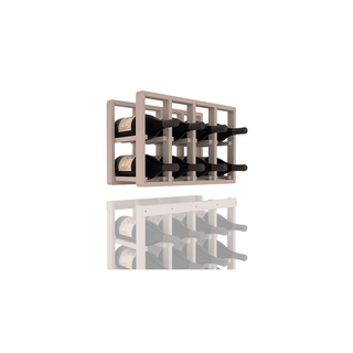 Elementcollection 4 Column Magnum Wood Wine Rack Extender Greywash Stained
