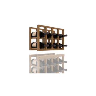 Elementcollection 4 Column Magnum Wood Wine Rack Extender Oak Stained