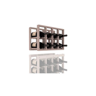 Elementcollection 4 Column Magnum Wood Wine Rack Extender Greywash Stained