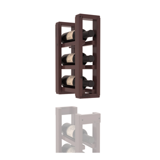 Elementcollection 1 Column Split Wood Wine Rack Extender Walnut Stained
