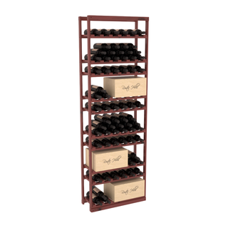 Elementcollection Baker Style Case Wine Rack Cherry Stained