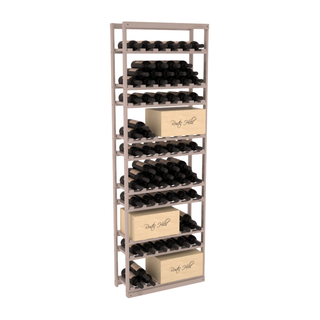Elementcollection Baker Style Case Wine Rack Greywash Stained