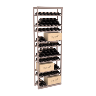 Elementcollection Baker Style Case Wine Rack Greywash Stained