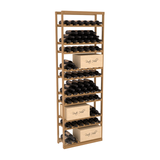 Elementcollection Baker Style Case Wine Rack Oak Stained