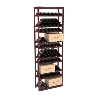 Elementcollection Baker Style Case Wine Rack Walnut Stained