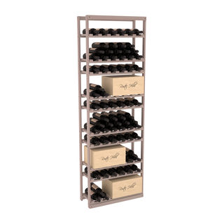 Elementcollection Baker Style Case Wine Rack Greywash Stained