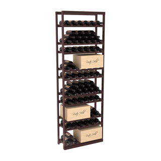 Elementcollection Baker Style Case Wine Rack Walnut Stained