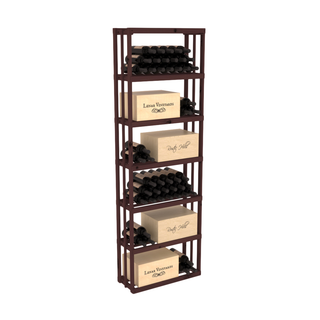Elementcollection Rectangle Wood Wine Rack Bin Walnut Stained