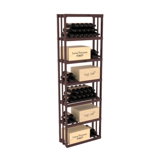 Elementcollection Rectangle Wood Wine Rack Bin Walnut Stained