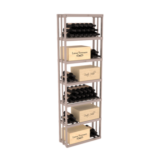 Elementcollection Rectangle Wood Wine Rack Bin Greywash Stained